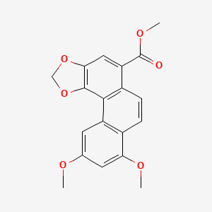 Naphtho(2,1-g)(1,3)benzodioxole-5-carboxylic acid, 8,10-dimethoxy-, methyl ester