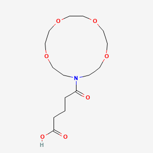 5-oxo-5-(1,4,7,10-tetraoxa-13-azacyclopentadec-13-yl)pentanoic Acid