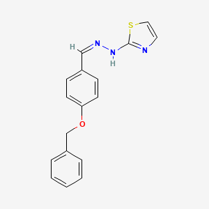 molecular formula C17H15N3OS B14158553 (Z)-2-(2-(4-(benzyloxy)benzylidene)hydrazinyl)thiazole 