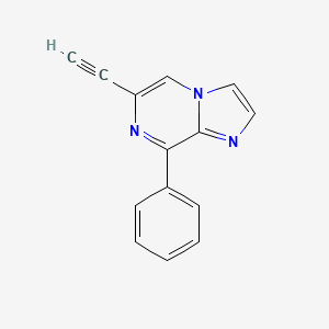 molecular formula C14H9N3 B1415857 6-乙炔基-8-苯基咪唑并[1,2-a]吡嗪 CAS No. 2227272-60-6