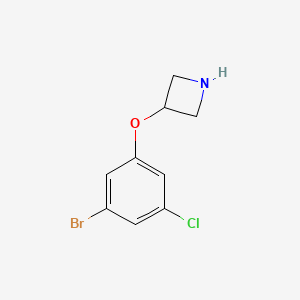 molecular formula C9H9BrClNO B1415860 3-(3-溴-5-氯苯氧基)氮杂环丁烷 CAS No. 2005042-09-9