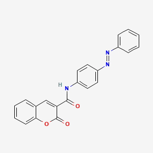 2-oxo-N-{4-[(E)-phenyldiazenyl]phenyl}-2H-chromene-3-carboxamide