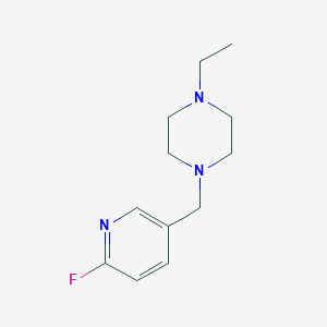 molecular formula C12H18FN3 B1415871 1-乙基-4-[(6-氟吡啶-3-基)甲基]哌嗪 CAS No. 2138585-23-4