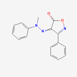 4-(2-Methyl-2-phenylhydrazinylidene)-3-phenyl-1,2-oxazol-5(4H)-one