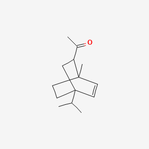 Ethanone, 1-(1(or 4)-methyl-4(or 1)-(1-methylethyl)bicyclo(2.2.2)oct-5-en-2-yl)-