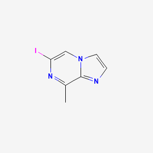 molecular formula C7H6IN3 B1415875 6-Iodo-8-methylimidazo[1,2-a]pyrazine CAS No. 2231675-64-0