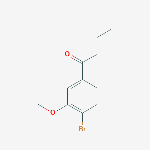 molecular formula C11H13BrO2 B1415881 1-(4-Bromo-3-methoxyphenyl)butan-1-one CAS No. 1824063-73-1