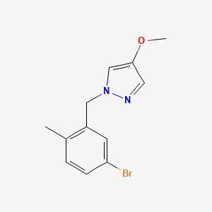 molecular formula C12H13BrN2O B1415882 1-(5-Bromo-2-methylbenzyl)-4-methoxy-1H-pyrazole CAS No. 2003499-08-7