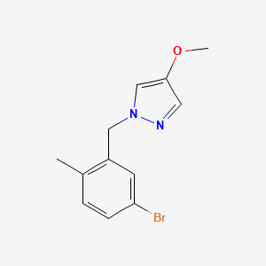 molecular formula C12H13BrN2O B1415882 1-(5-溴-2-甲基苄基)-4-甲氧基-1H-吡唑 CAS No. 2003499-08-7