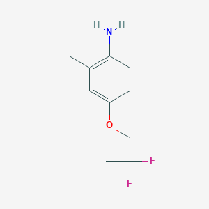 molecular formula C10H13F2NO B1415884 4-(2,2-Difluoropropoxy)-2-methylaniline CAS No. 2144707-29-7
