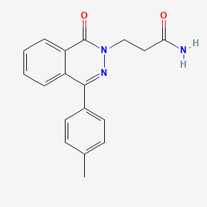 3-[4-(4-methylphenyl)-1-oxophthalazin-2(1H)-yl]propanamide