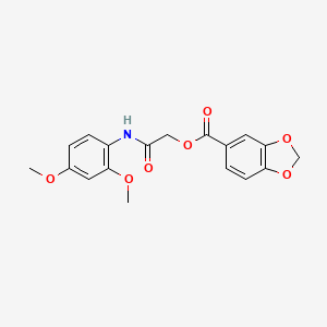 [2-(2,4-Dimethoxyanilino)-2-oxoethyl] 1,3-benzodioxole-5-carboxylate