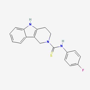 N-(4-fluorophenyl)-1,3,4,5-tetrahydropyrido[4,3-b]indole-2-carbothioamide