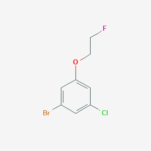 molecular formula C8H7BrClFO B1415893 1-溴-3-氯-5-(2-氟乙氧基)苯 CAS No. 1996767-02-2