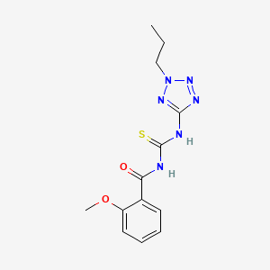 2-methoxy-N-[(2-propyl-2H-tetrazol-5-yl)carbamothioyl]benzamide