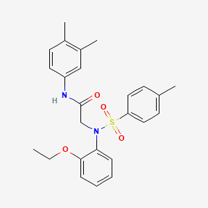 N-(3,4-Dimethylphenyl)-2-[(2-ethoxyphenyl)[(4-methylphenyl)sulfonyl]amino]acetamide