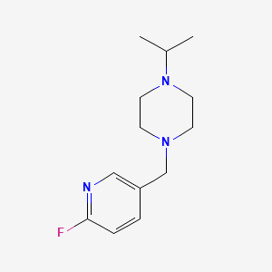 molecular formula C13H20FN3 B1415899 1-[(6-フルオロピリジン-3-イル)メチル]-4-(プロパン-2-イル)ピペラジン CAS No. 2138056-99-0