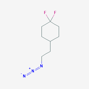 molecular formula C8H13F2N3 B1415902 4-(2-Azidoethyl)-1,1-difluorocyclohexane CAS No. 2229128-49-6