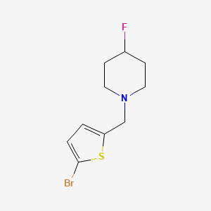 molecular formula C10H13BrFNS B1415904 1-[(5-Bromothiophen-2-yl)methyl]-4-fluoropiperidine CAS No. 1997725-32-2