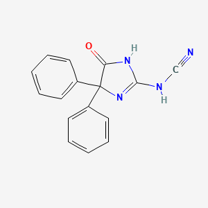 (5-Oxo-4,4-diphenyl-1H-imidazol-2-yl)cyanamide