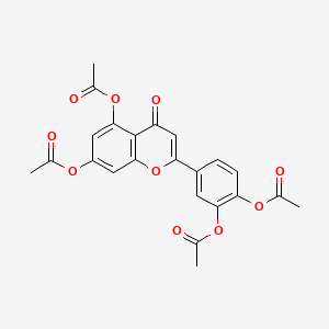 4H-1-Benzopyran-4-one, 5,7-bis(acetyloxy)-2-(3,4-bis(acetyloxy)phenyl)-