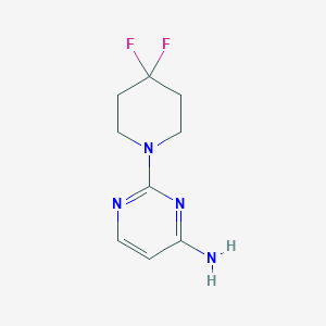 molecular formula C9H12F2N4 B1415910 2-(4,4-Difluoropiperidin-1-yl)-pyrimidin-4-ylamine CAS No. 2028538-94-3