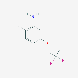 molecular formula C10H13F2NO B1415911 5-(2,2-二氟丙氧基)-2-甲基苯胺 CAS No. 2167997-69-3
