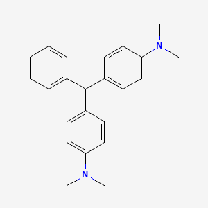 4-[[4-(dimethylamino)phenyl]-(3-methylphenyl)methyl]-N,N-dimethylaniline