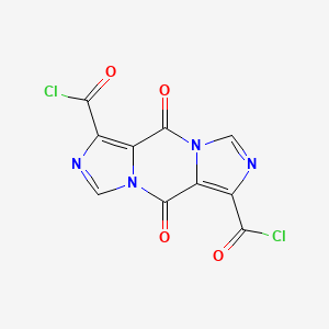 2,8-dioxo-1,5,7,11-tetrazatricyclo[7.3.0.03,7]dodeca-3,5,9,11-tetraene-4,10-dicarbonyl chloride