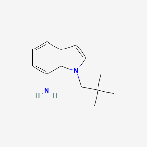 molecular formula C13H18N2 B1415914 1-(2,2-二甲基丙基)-1H-吲哚-7-胺 CAS No. 2138398-45-3