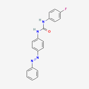 1-(4-fluorophenyl)-3-{4-[(E)-phenyldiazenyl]phenyl}urea