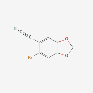 molecular formula C9H5BrO2 B1415917 5-Bromo-6-ethynyl-1,3-dioxaindane CAS No. 2229487-81-2