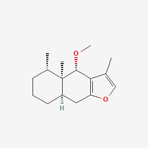 (4S,4aR,5S,8aR)-4-methoxy-3,4a,5-trimethyl-5,6,7,8,8a,9-hexahydro-4H-benzo[f][1]benzofuran