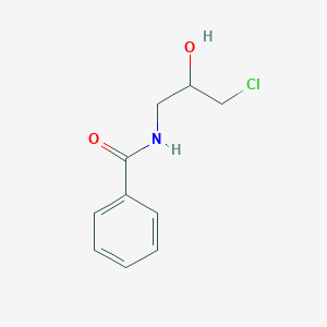 molecular formula C10H12ClNO2 B14159225 N-(3-chloro-2-hydroxypropyl)benzamide CAS No. 7511-58-2