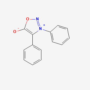 molecular formula C14H10N2O2 B14159241 Sydnone, diphenyl- CAS No. 3815-83-6