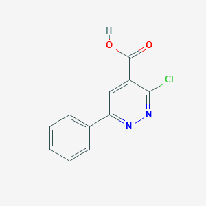 molecular formula C11H7ClN2O2 B1415926 3-氯-6-苯基吡啶二嗪-4-羧酸 CAS No. 945600-13-5