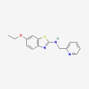 molecular formula C15H15N3OS B1415929 6-ethoxy-N-(pyridin-2-ylmethyl)-1,3-benzothiazol-2-amine CAS No. 1105194-96-4
