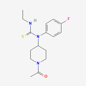 1-(1-Acetylpiperidin-4-yl)-3-ethyl-1-(4-fluorophenyl)thiourea