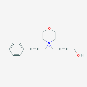 4-(4-Hydroxybut-2-yn-1-yl)-4-(3-phenylprop-2-yn-1-yl)morpholin-4-ium