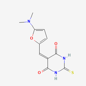 5-{[5-(dimethylamino)furan-2-yl]methylidene}-2-thioxodihydropyrimidine-4,6(1H,5H)-dione