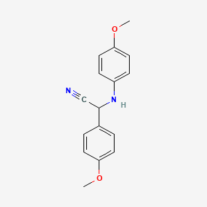 (4-Methoxyphenyl)[(4-methoxyphenyl)amino]acetonitrile