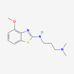 molecular formula C13H19N3OS B1415936 N'-(4-methoxy-1,3-benzothiazol-2-yl)-N,N-dimethylpropane-1,3-diamine CAS No. 1105195-30-9