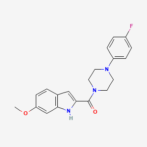 [4-(4-fluorophenyl)piperazin-1-yl]-(6-methoxy-1H-indol-2-yl)methanone