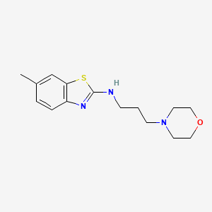 molecular formula C15H21N3OS B1415937 6-methyl-N-(3-morpholin-4-ylpropyl)-1,3-benzothiazol-2-amine CAS No. 1105188-63-3