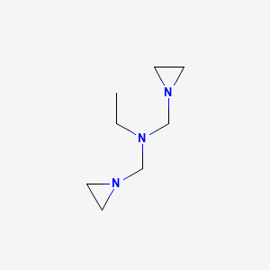 Aziridine, 1,1'-((ethylimino)dimethylene)bis-