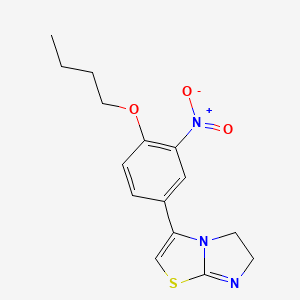 3-(4-Butoxy-3-nitrophenyl)-5,6-dihydroimidazo[2,1-b][1,3]thiazole