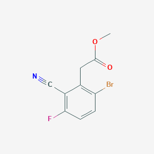 molecular formula C10H7BrFNO2 B1415954 Methyl 6-bromo-2-cyano-3-fluorophenylacetate CAS No. 1807077-74-2