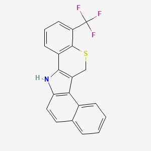 4-Trifluoromethyl-6H-benzo(e)(1)benzothiopyrano(4,3-b)indole