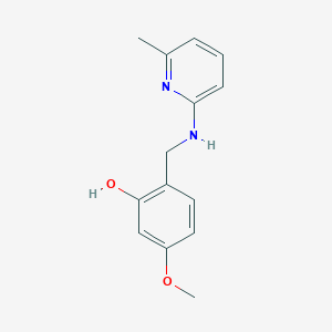 5-Methoxy-2-[[(6-methylpyridin-2-yl)amino]methyl]phenol