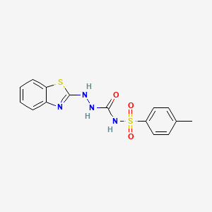 2-(1,3-benzothiazol-2-yl)-N-[(4-methylphenyl)sulfonyl]hydrazinecarboxamide